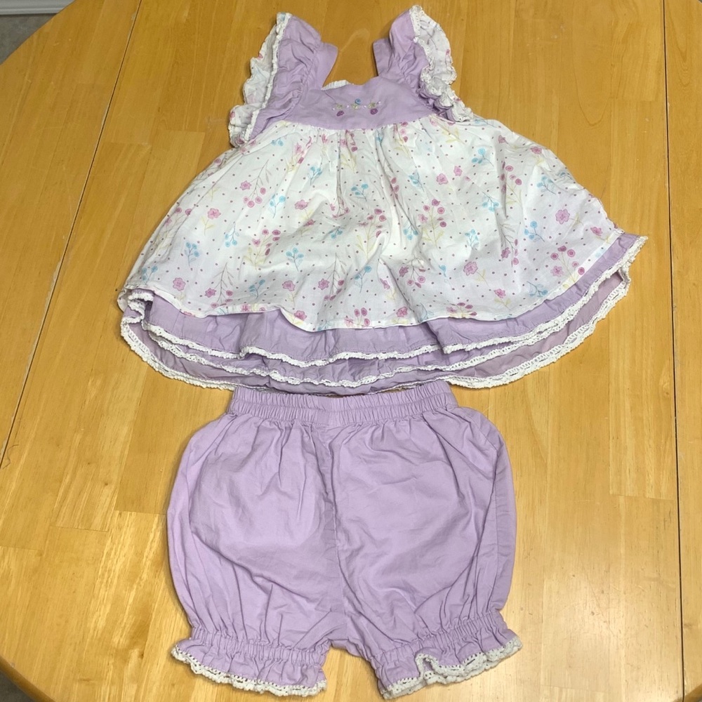 Well Dressed Wolf Purple/White Dress w/ Bloomers